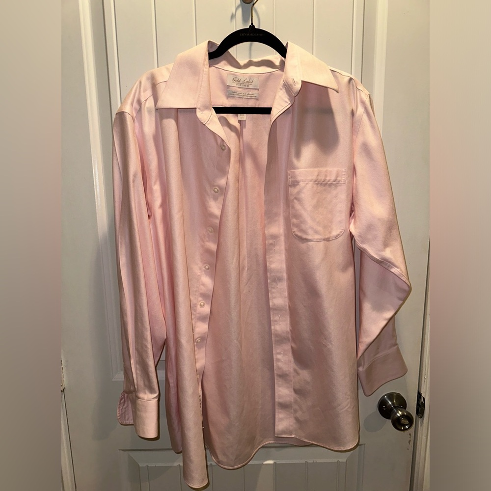 Blush Pink gold label shirt